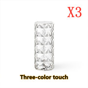 Nordic Crystal Lamp USB Table Lamps Bedroom Touch Dimming