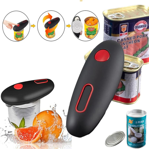 Electric Can Opener Automatic Jar Bottle Can Machine One Touch Portable