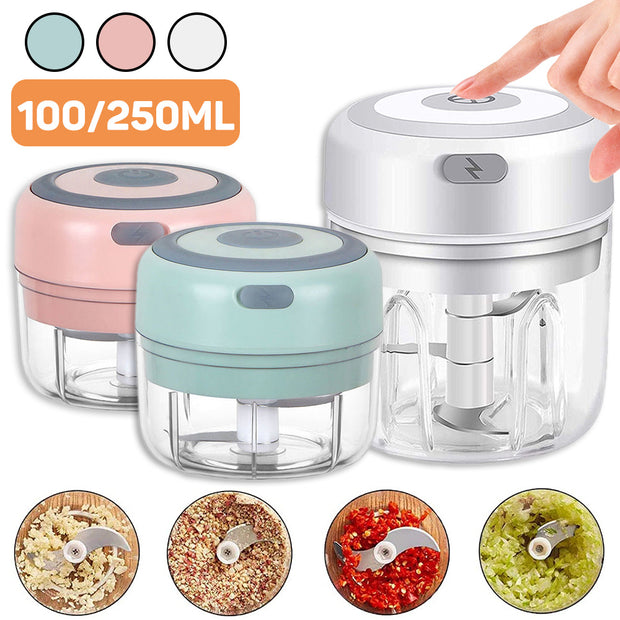 Mini Electric Garlic Chopper USB Charging Ginger Masher Machine