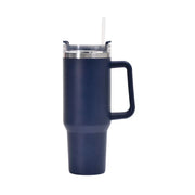 40oz Straw Coffee Insulation Cup With Handle Portable Car