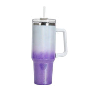 40oz Straw Coffee Insulation Cup With Handle Portable Car