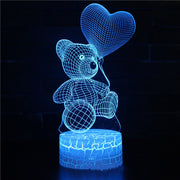 3D Lamp Acrylic USB LED Night Lights Neon Sign Lamp Xmas