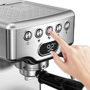 Geek Chef Espresso Machine, 20 Bar Espresso Machine With Milk Frother