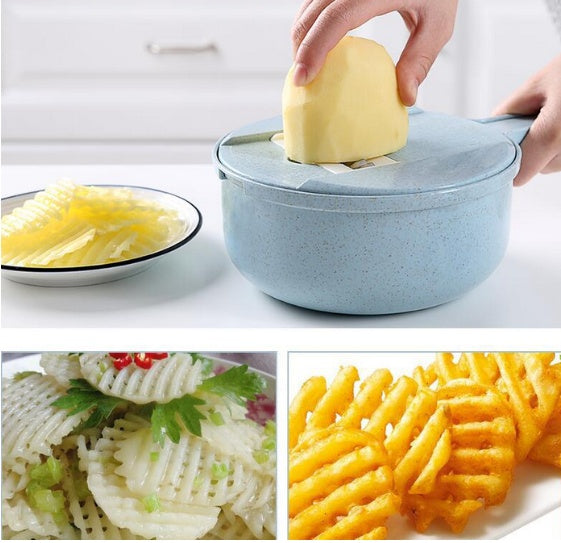 8 In 1 Mandoline Slicer Vegetable Slicer Potato Peeler Carrot Onion Grater