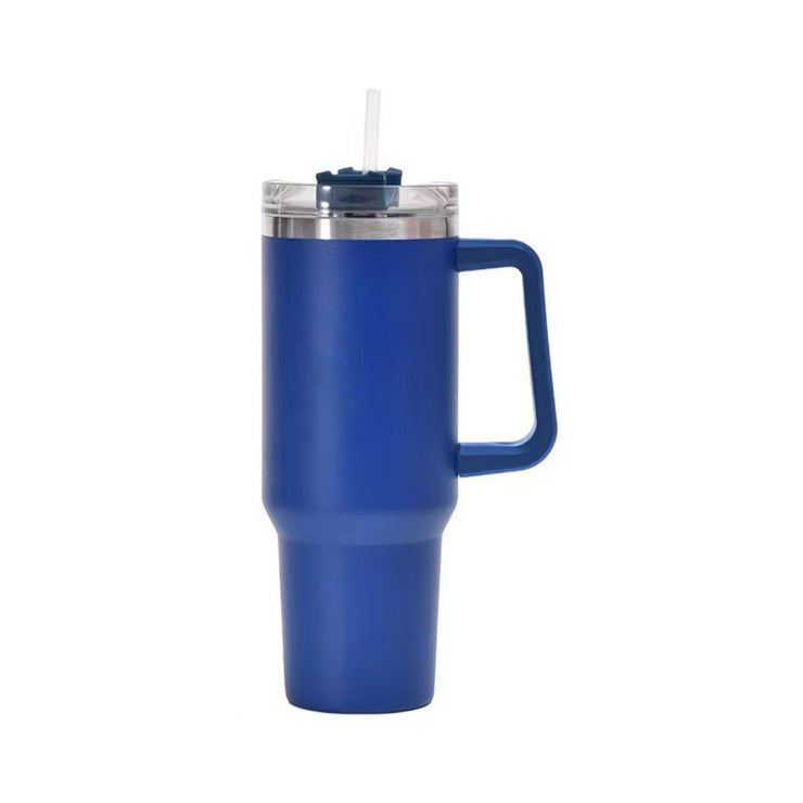 40oz Straw Coffee Insulation Cup With Handle Portable Car