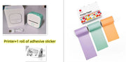 Portable Mini Thermal Label Printer Home Photo Printer