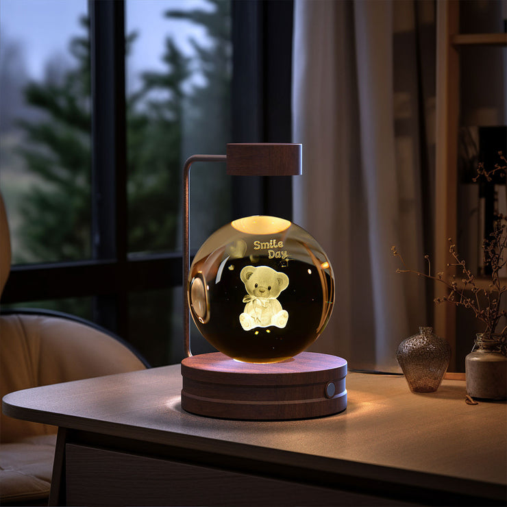 Crystal Ball Cosmic Dinosaur Indoor Night Light USB Power