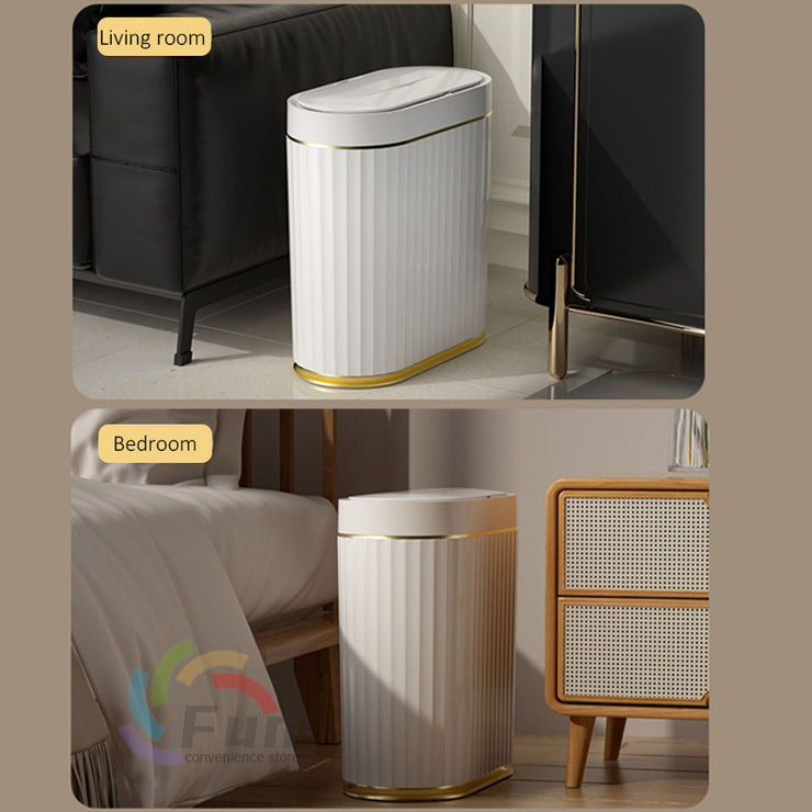 Smart Trash Can With Lid For Bedroom And Living Room Kitchen Storage