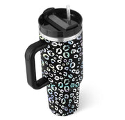 40 Oz Tumbler With Handle Straw Insulated, Stainless Steel Spill