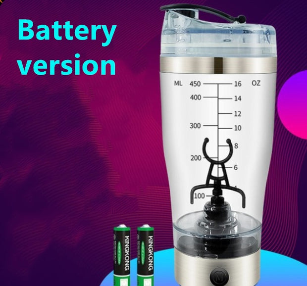 Electric Protein Shake Stirrer USB Shake Bottle Milk Coffee Blender Kettle