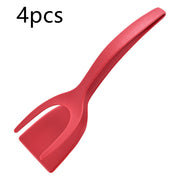 2 In 1 Grip And Flip Tongs Egg Spatula Tongs Clamp Pancake