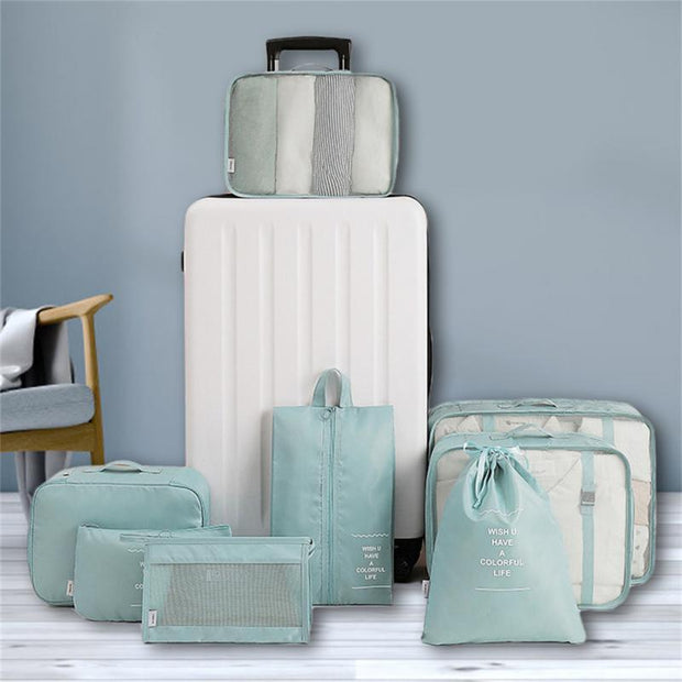 8-piece Set Luggage Divider Bag Travel Storage Clothes