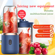 6blade Portable Blender Mini Juicer Cup Extractor Smoothie USB Charging