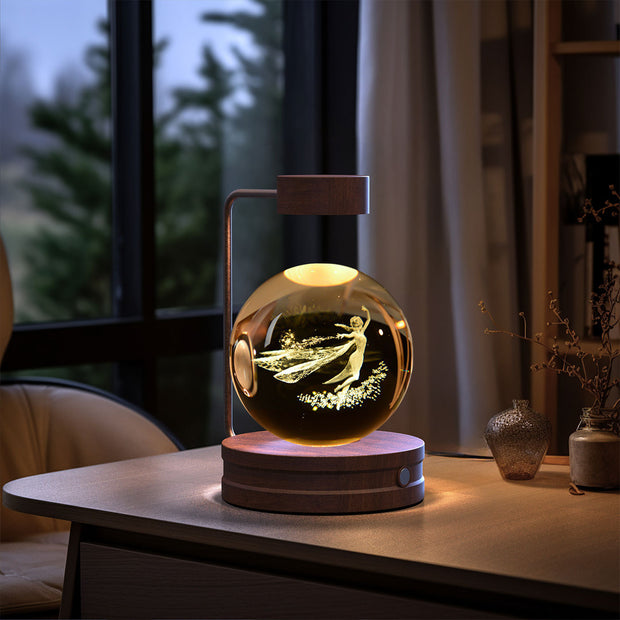 Crystal Ball Cosmic Dinosaur Indoor Night Light USB Power