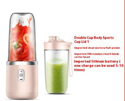 6blade Portable Blender Mini Juicer Cup Extractor Smoothie USB Charging