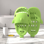 Shark Slippers With Drain Holes Shower Shoes For Women Quick Drying Eva Pool Shark Slides Beach Sandals With Drain Holes