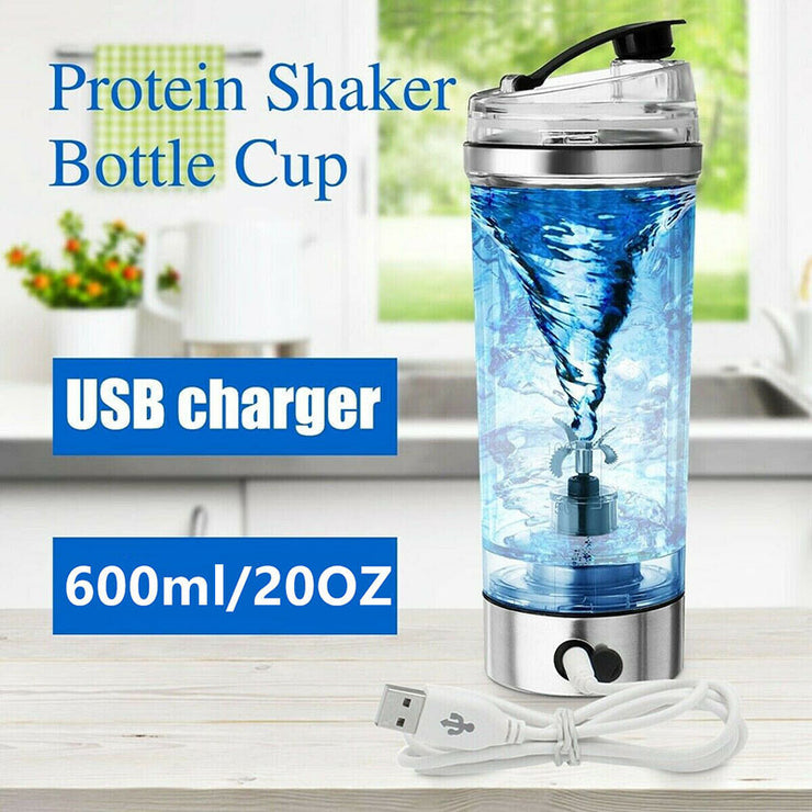 Electric Protein Shake Stirrer USB Shake Bottle Milk Coffee Blender Kettle