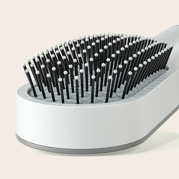 Self Cleaning Hair Brush For Women One-key Cleaning Hair Loss Airbag Massage Scalp Comb Anti-Static Hairbrush