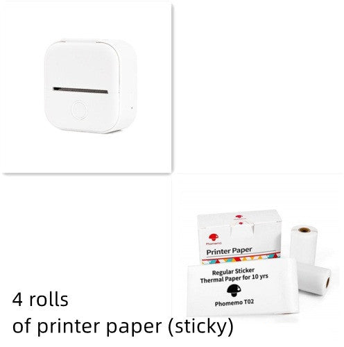 Portable Mini Thermal Label Printer Home Photo Printer