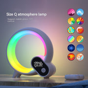 Creative Q Light Analog Sunrise Digital Display Alarm Clock Bluetooth