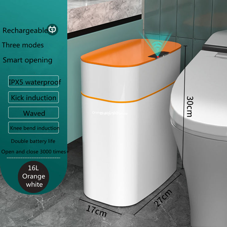 Smart Trash Can With Lid For Bedroom And Living Room Kitchen Storage